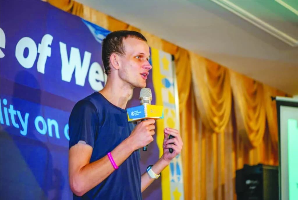 Vitalik 在峰会现场演讲